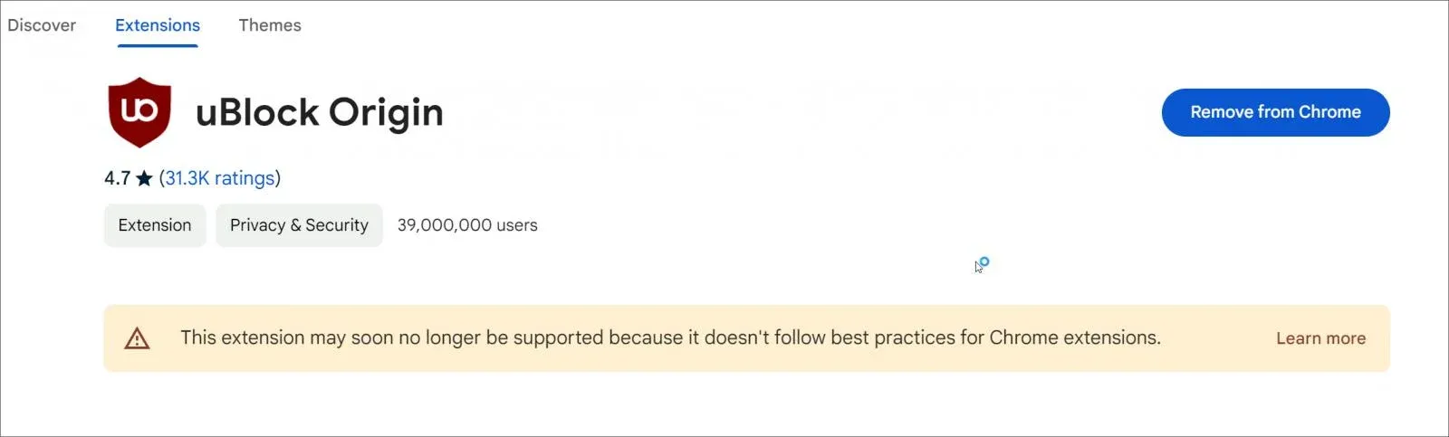 The End of an Era: Google Chrome Begins Phasing Out uBlock Origin